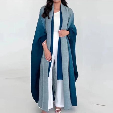 Modest gradient cardigan Jacket Blue - Image 2