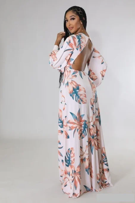 Venus Maxi Tropical Dress - Image 4