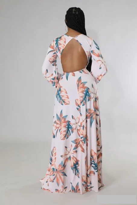 Venus Maxi Tropical Dress - Image 5