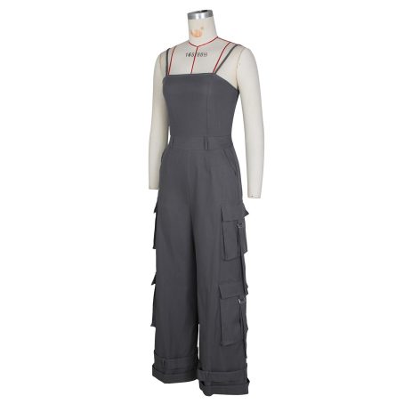 gray jumpsuits