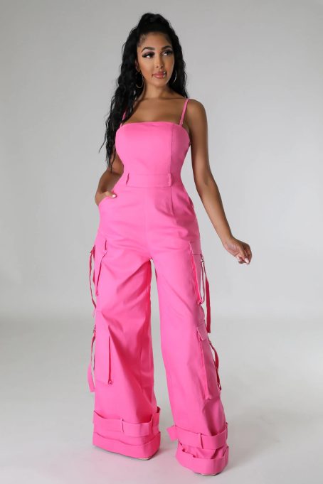 pink jumpsuit