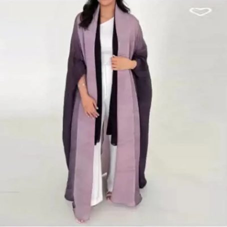 Purple Gradient Pleated Jacket - Image 2